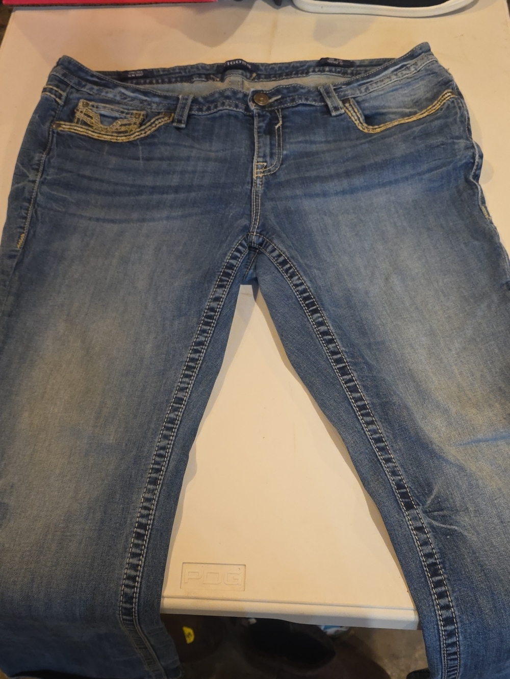 Vigoss Women's Bootcut Jeans in Medium Blue Wash